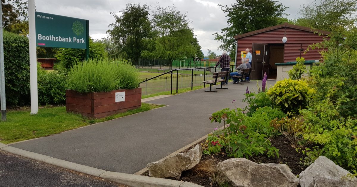 Boothsbank Park retains its Green Flag status Barbara Keeley