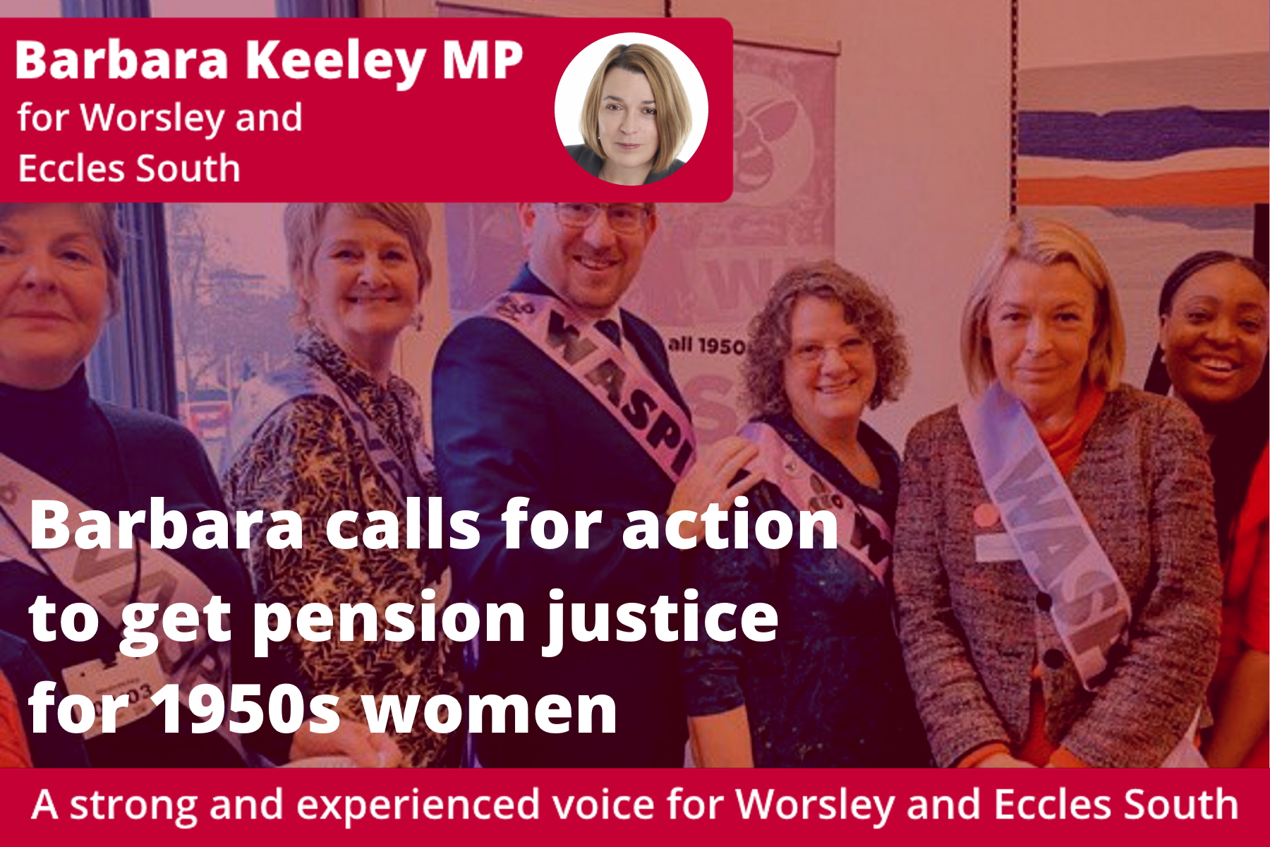 Barbara calls for action to get pension justice for 1950s women
