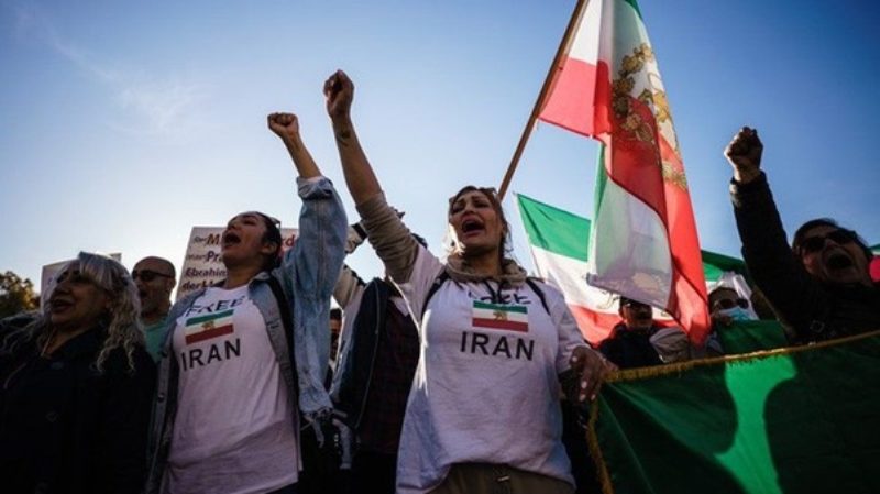 Rallies in support of the Iranian protesters have been held around the world (photo credit: EPA-EFE via bbc.co.uk